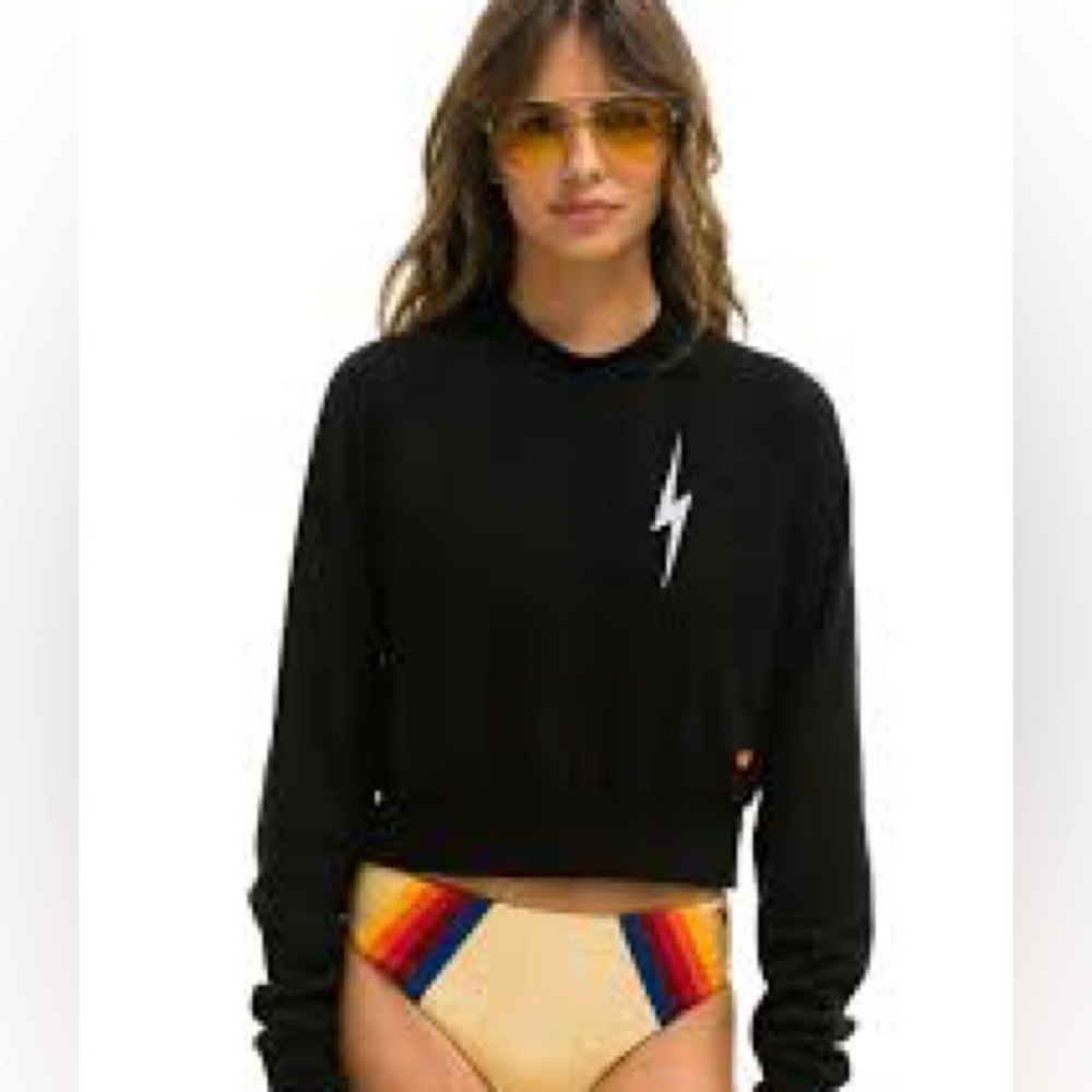 AVIATOR NATION CROPPED HOODIE